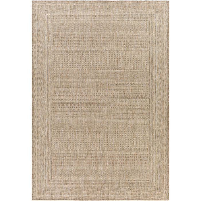 Foundstone™ Corryn Khaki Indoor/Outdoor Rug & Reviews Wayfair